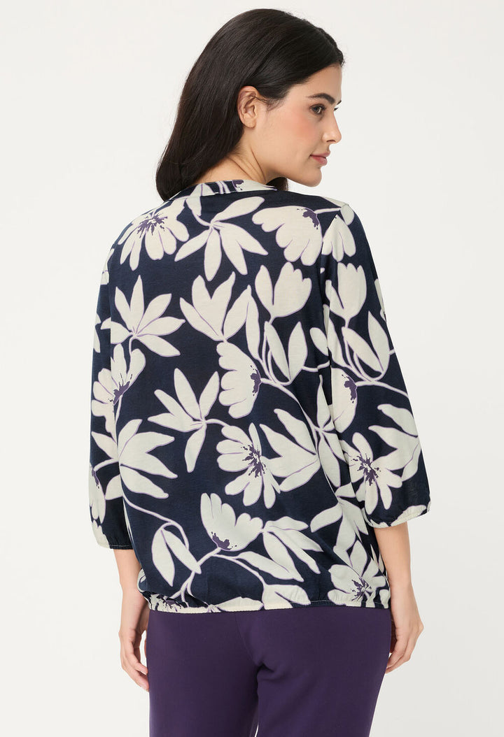 Leaf Print Blouse