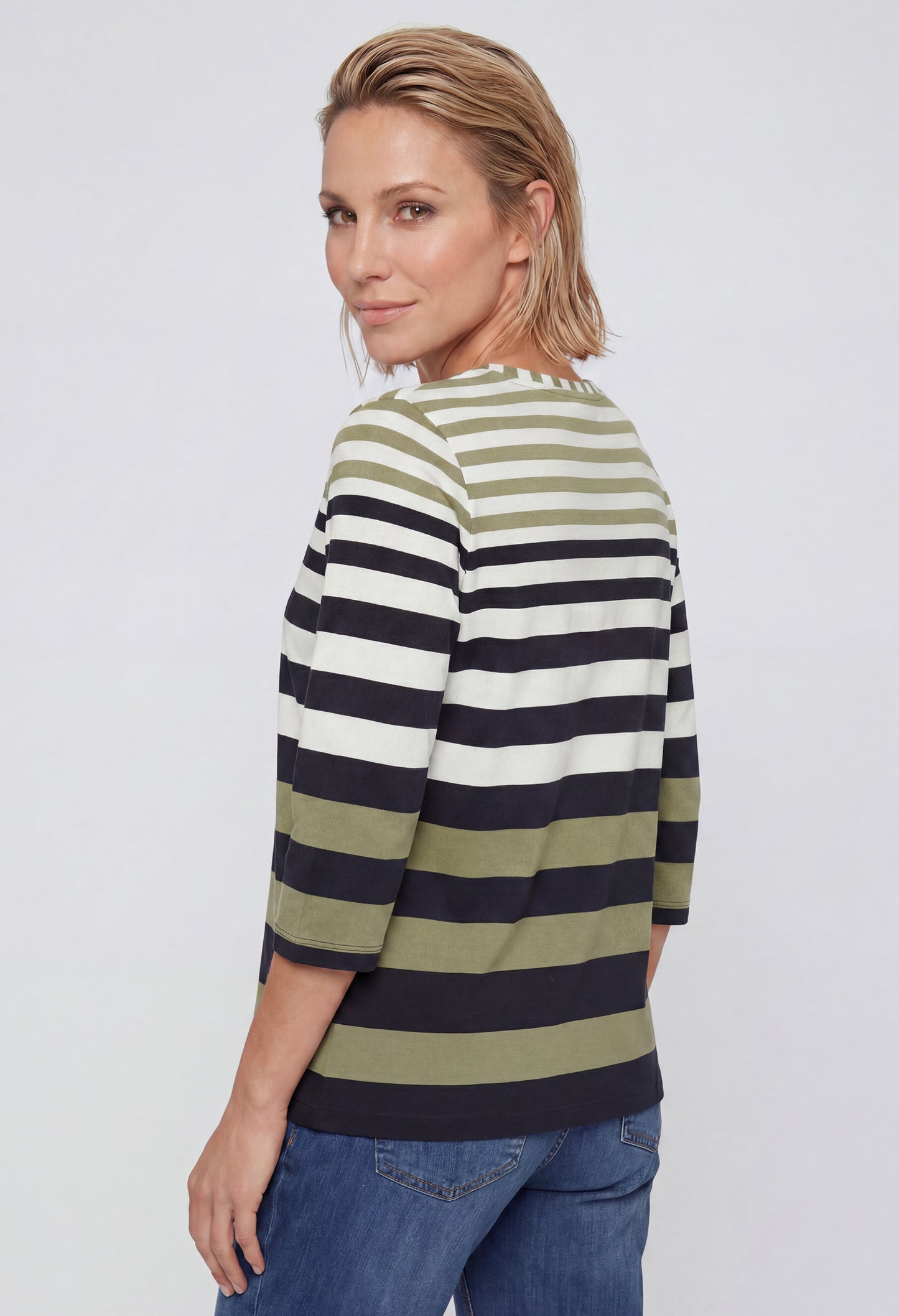Striped Round Neck Top
