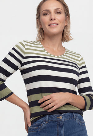 Striped Round Neck Top