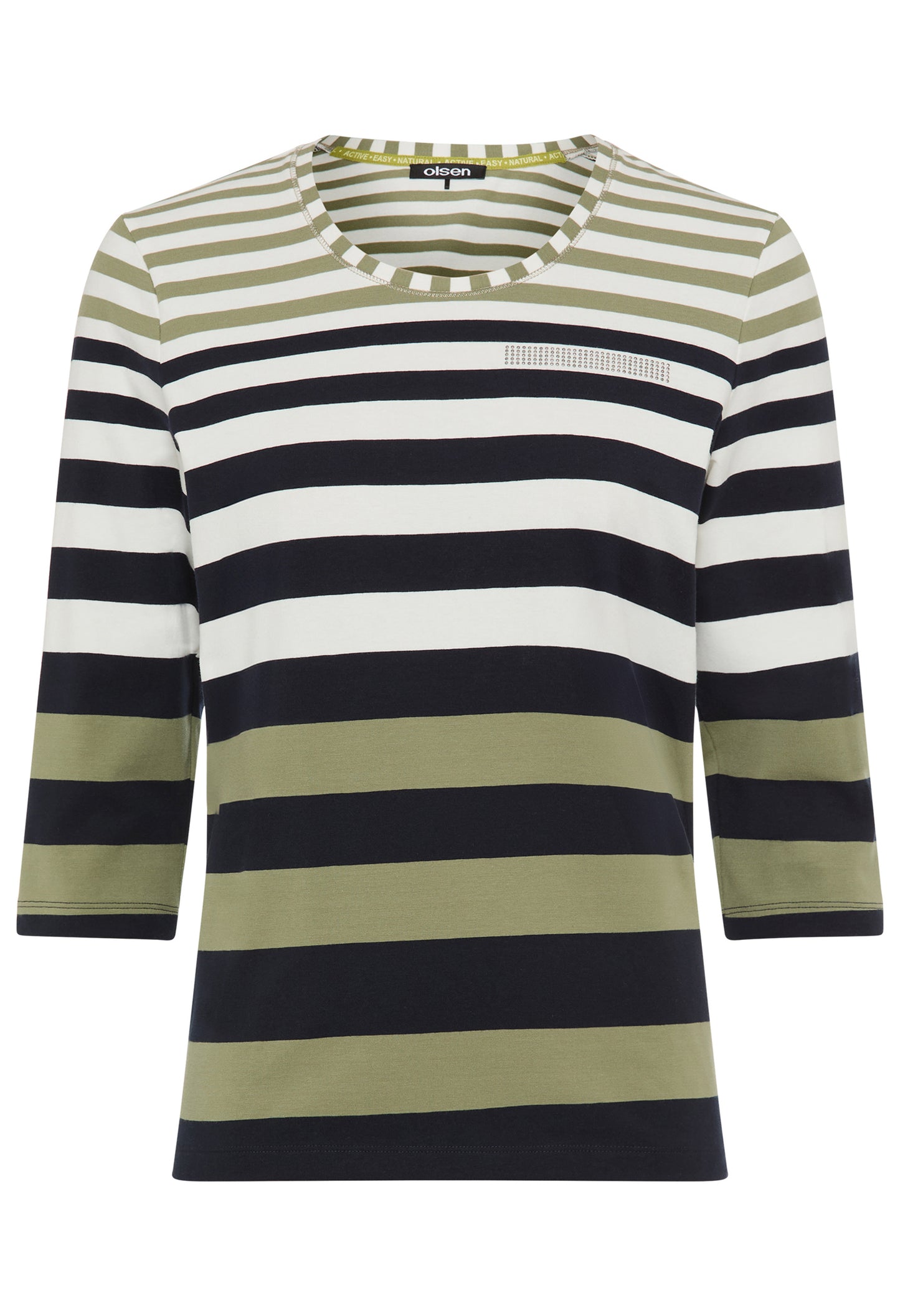 Striped Round Neck Top