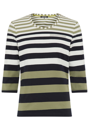Striped Round Neck Top