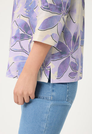 Leaf Print Top
