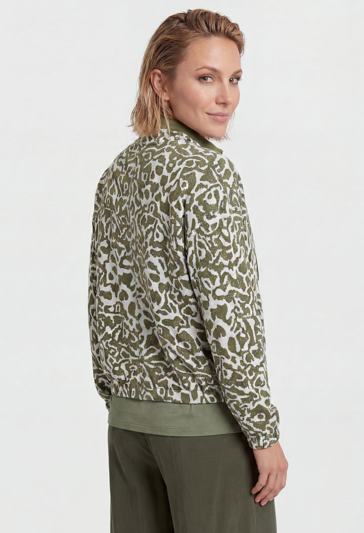 Printed Zip-Up Jacket