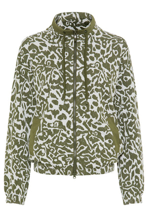 Printed Zip-Up Jacket