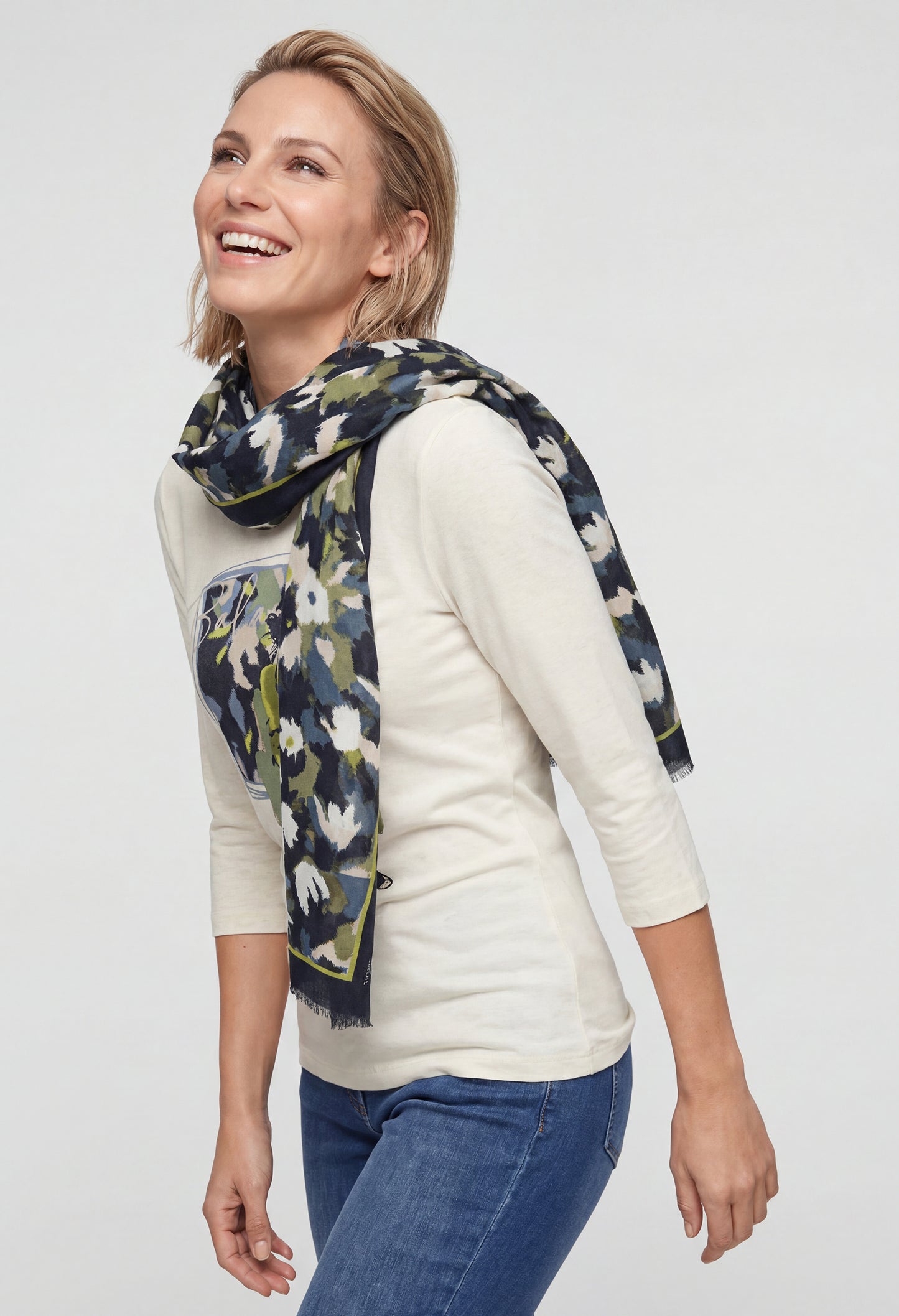 Floral Print Scarf