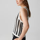 Ifama Sleeveless Crochet Knit Top