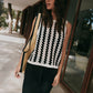 Ifama Sleeveless Crochet Knit Top