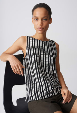 Imesa Striped Knit Top