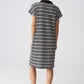 Wary Striped Polo Knit Dress