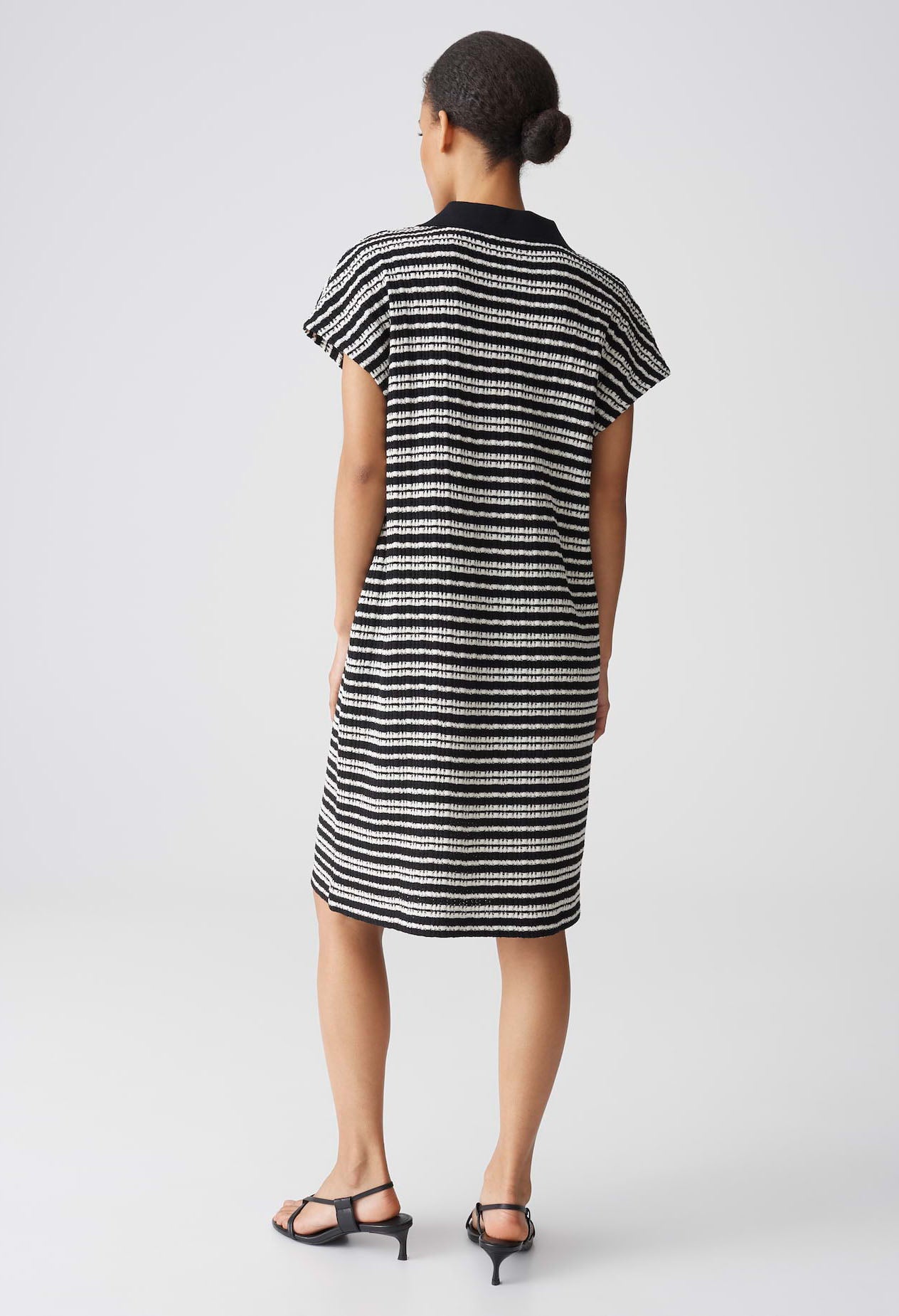 Wary Striped Polo Knit Dress