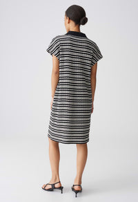 Wary Striped Polo Knit Dress