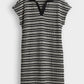 Wary Striped Polo Knit Dress