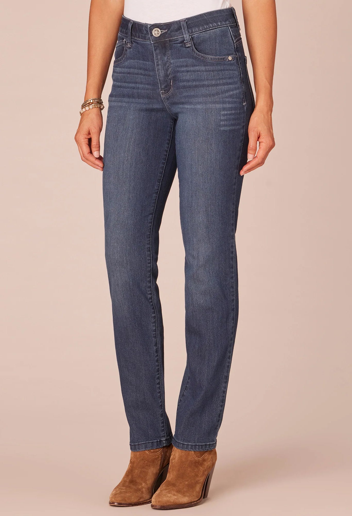 "Ab"solution® High Rise Straight Leg Jeans
