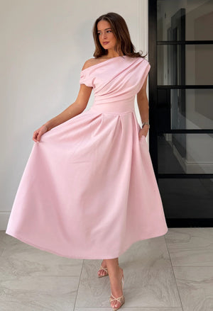 Betty Asymmetric Midi Dress