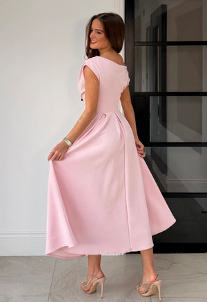 Betty Asymmetric Midi Dress