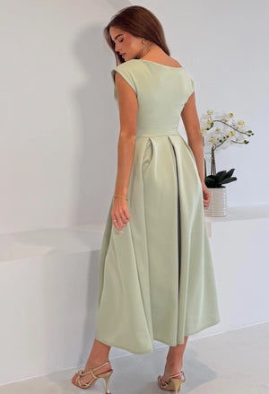 Betty Asymmetric Midi Dress