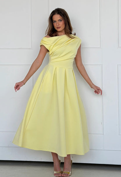 Betty Asymmetric Midi Dress