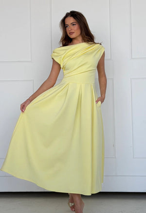 Betty Asymmetric Midi Dress