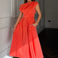 Betty Asymmetric Midi Dress