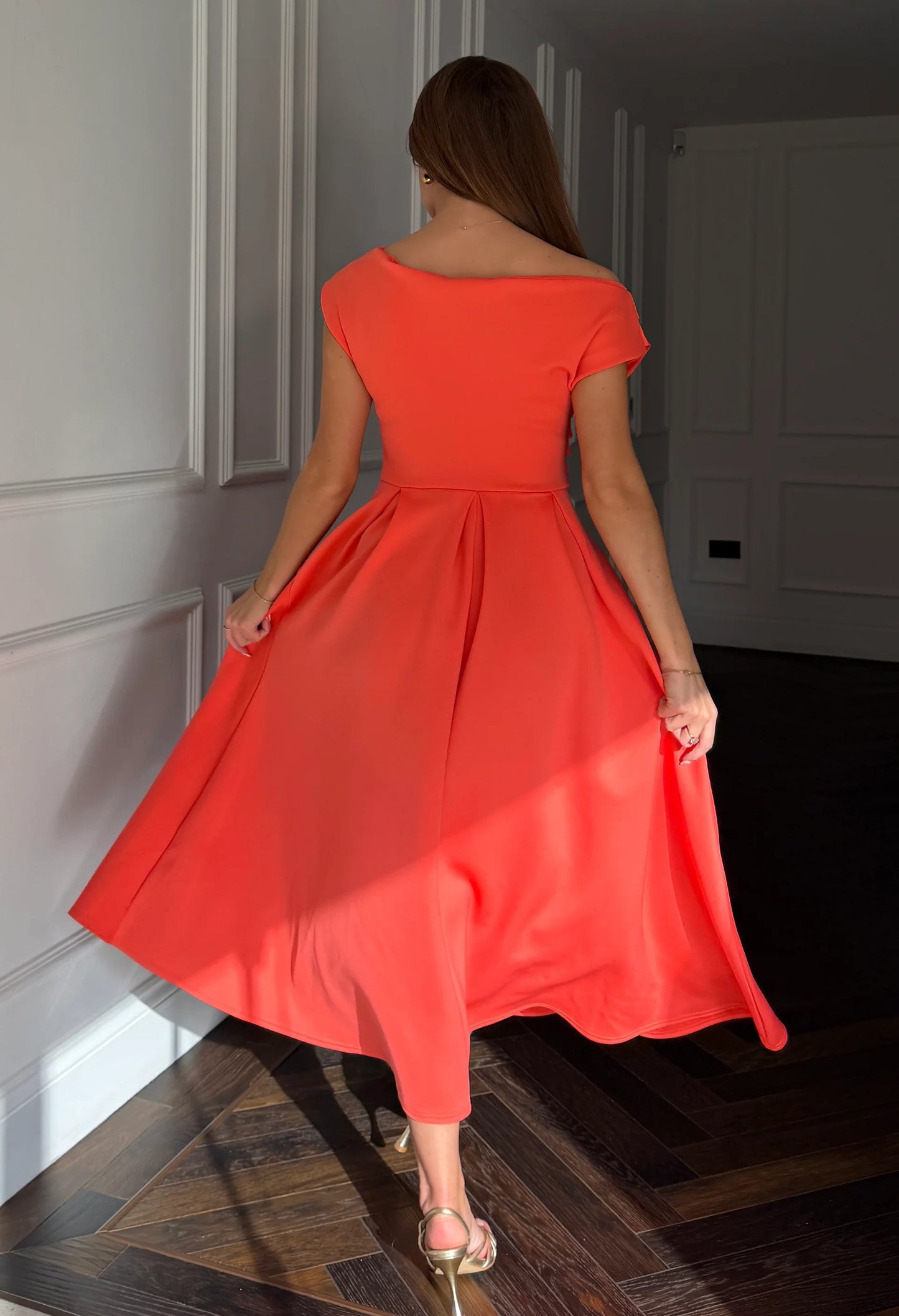 Betty Asymmetric Midi Dress
