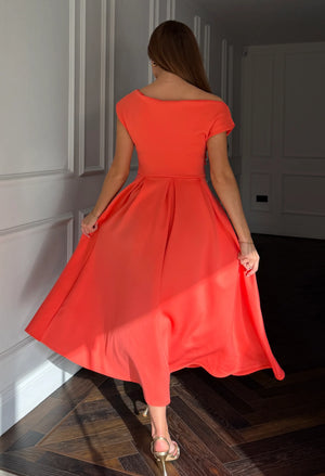 Betty Asymmetric Midi Dress