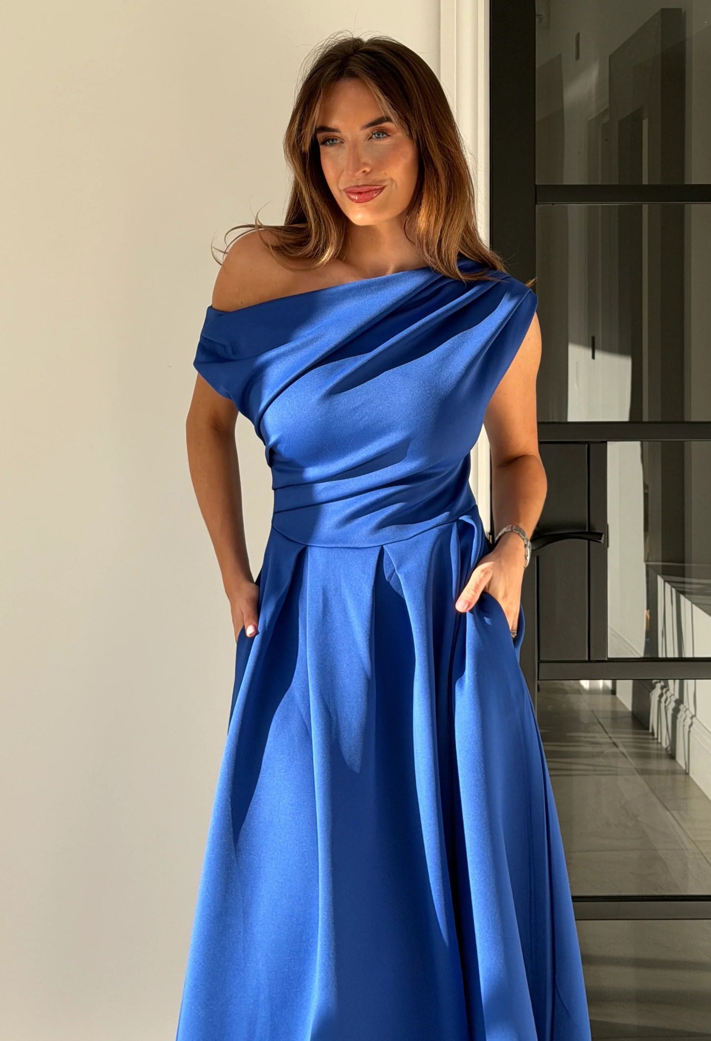 Betty Asymmetric Midi Dress
