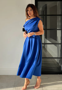 Betty Asymmetric Midi Dress