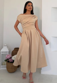 Betty Asymmetric Midi Dress