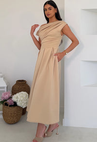 Betty Asymmetric Midi Dress