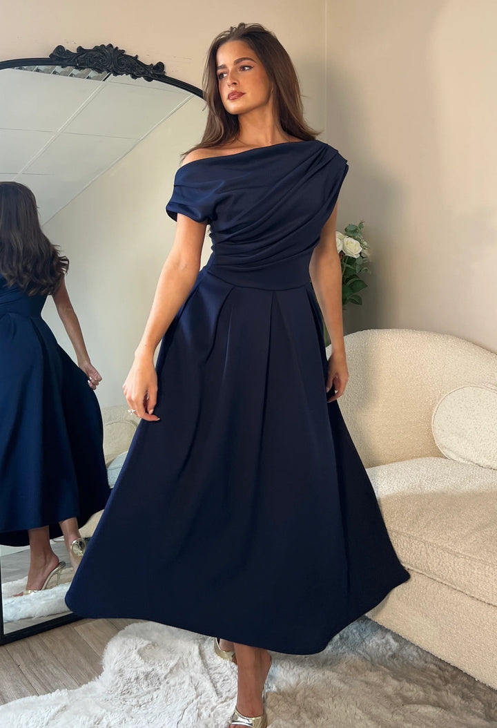 Betty Asymmetric Midi Dress