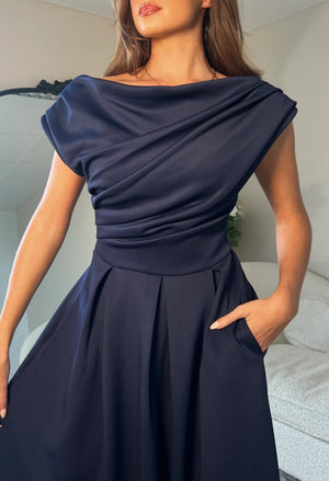 Betty Asymmetric Midi Dress