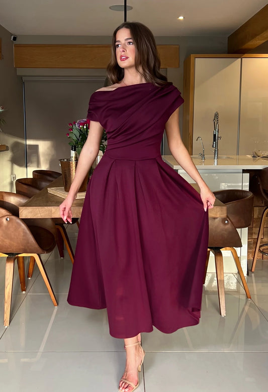 Betty Asymmetric Midi Dress