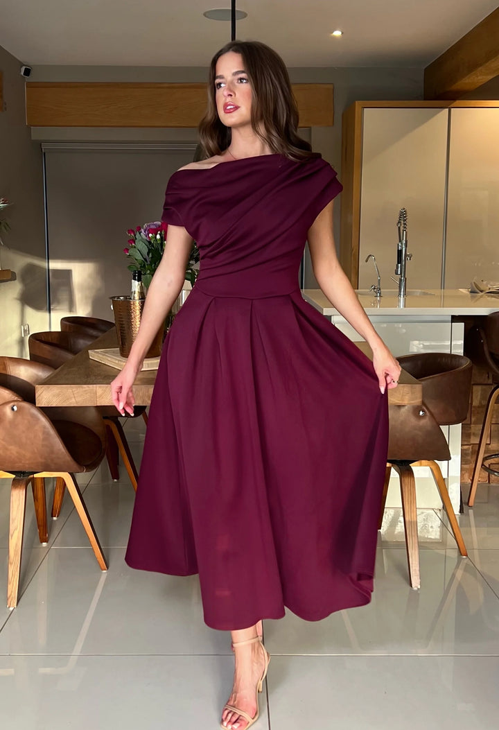 Betty Asymmetric Midi Dress