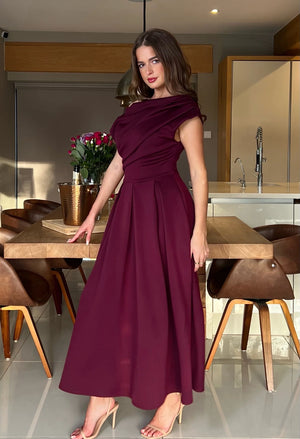 Betty Asymmetric Midi Dress