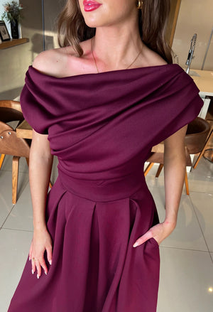 Betty Asymmetric Midi Dress