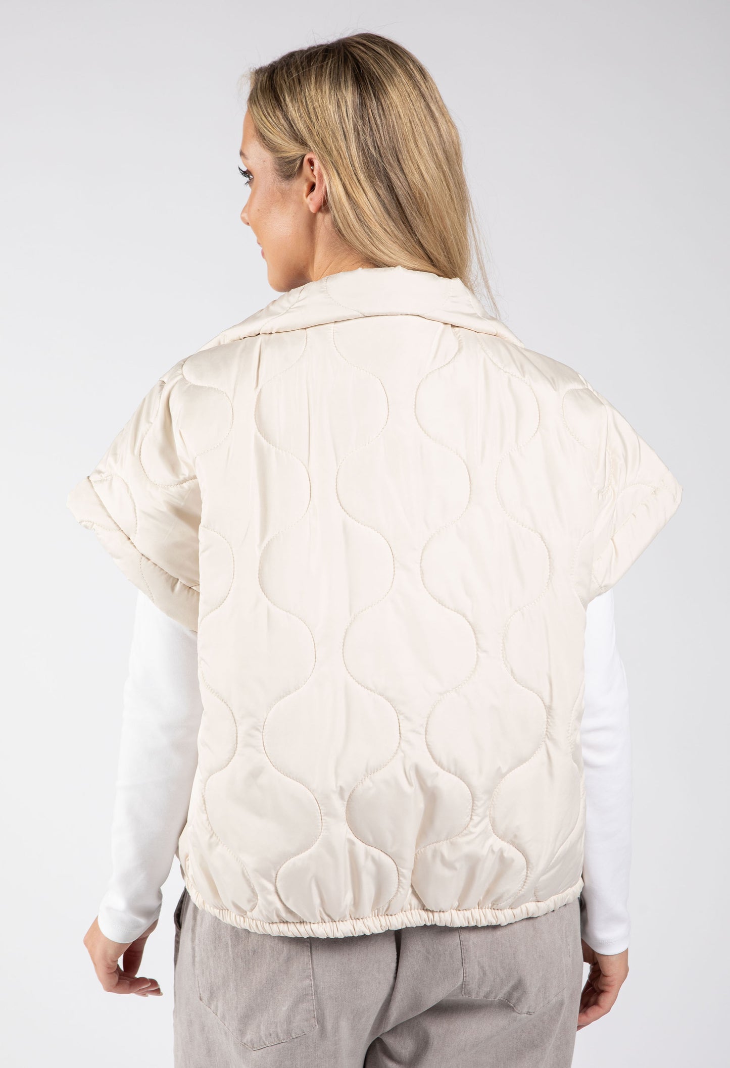 Leopard Lined Quilted Gilet