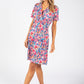 Floral Print Short Wrap Dress