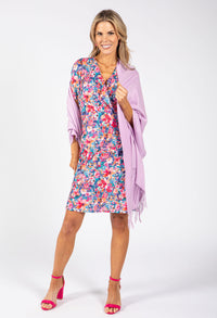 Floral Print Short Wrap Dress