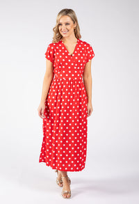 Kiki Polka Dot Midi Dress