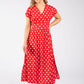 Kiki Polka Dot Midi Dress