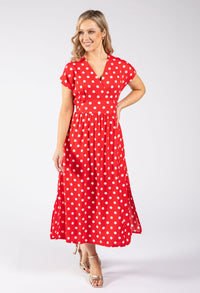 Kiki Polka Dot Midi Dress