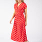 Kiki Polka Dot Midi Dress