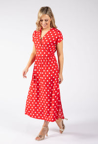 Kiki Polka Dot Midi Dress