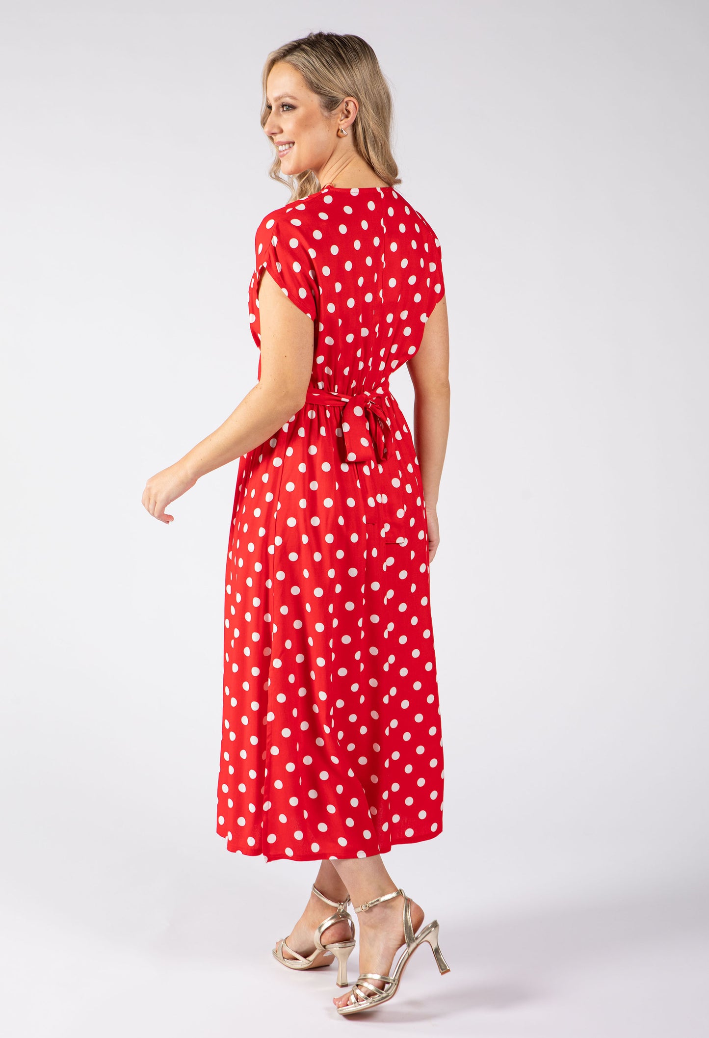 Kiki Polka Dot Midi Dress