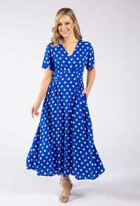Zoe Polka Dot Midi Dress