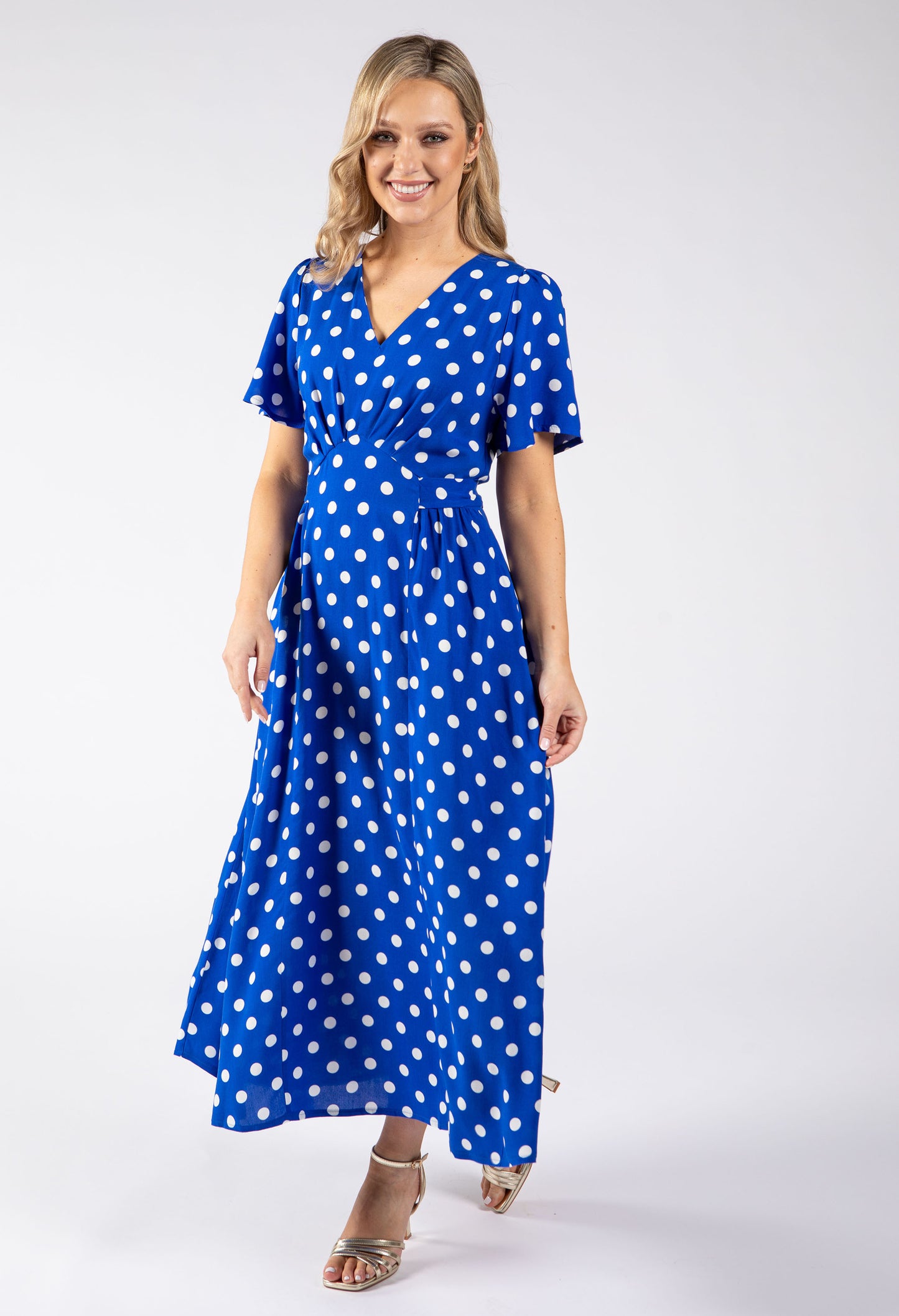 Zoe Polka Dot Midi Dress
