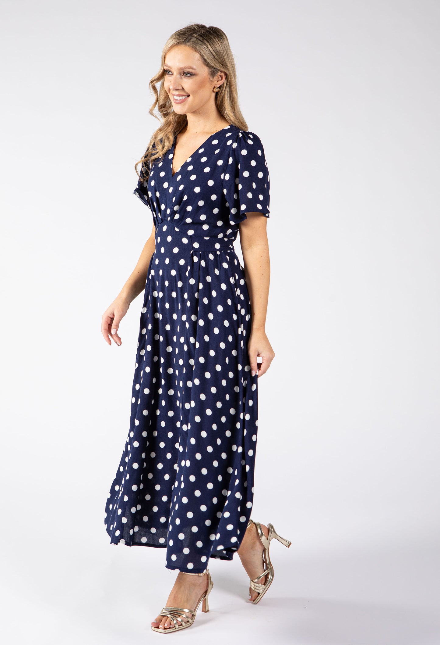 Zoe Polka Dot Midi Dress