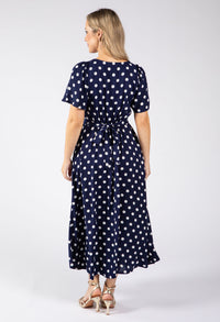 Zoe Polka Dot Midi Dress