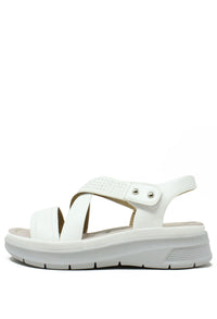 Diamante Cross Strap Sandal