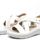 Diamante Cross Strap Sandal